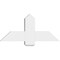 Ekena Millwork Eugene Architectural Grade PVC Gable Bracket, 36"W x 16 1/2"H x 4"D x 6"F, 11/12 Pitch GBP036X17X0406EUG00 - alternate 3